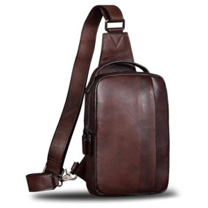 Genuine Leather Vintage Sling Crossbody Bag